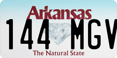 AR license plate 144MGV