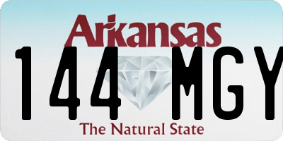 AR license plate 144MGY