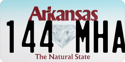 AR license plate 144MHA