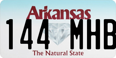 AR license plate 144MHB