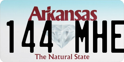 AR license plate 144MHE