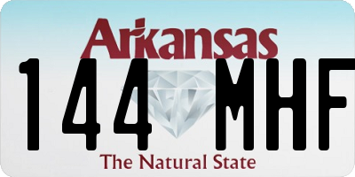 AR license plate 144MHF