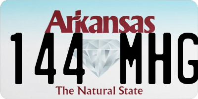 AR license plate 144MHG