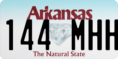 AR license plate 144MHH