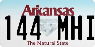 AR license plate 144MHI