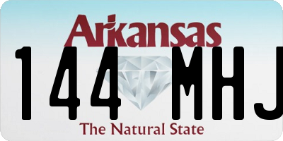 AR license plate 144MHJ