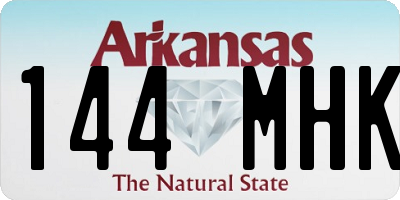 AR license plate 144MHK