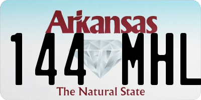 AR license plate 144MHL