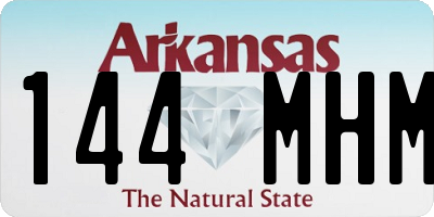 AR license plate 144MHM