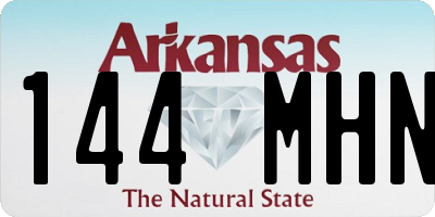 AR license plate 144MHN