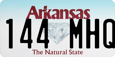 AR license plate 144MHQ