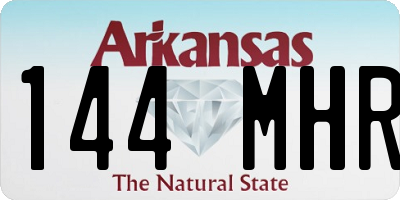 AR license plate 144MHR