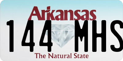 AR license plate 144MHS