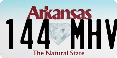AR license plate 144MHV