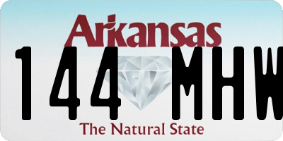 AR license plate 144MHW