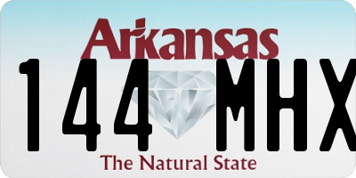 AR license plate 144MHX