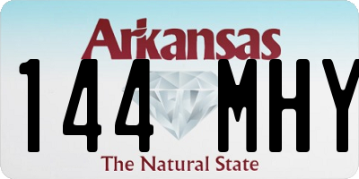 AR license plate 144MHY