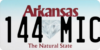 AR license plate 144MIC