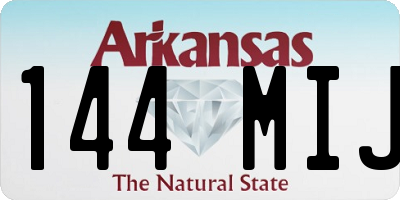 AR license plate 144MIJ