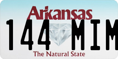 AR license plate 144MIM