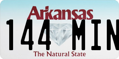 AR license plate 144MIN