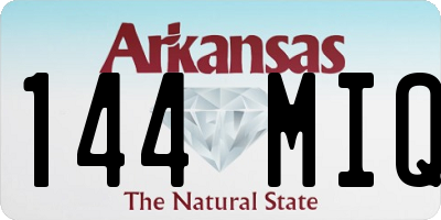 AR license plate 144MIQ
