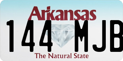 AR license plate 144MJB