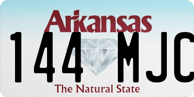 AR license plate 144MJC