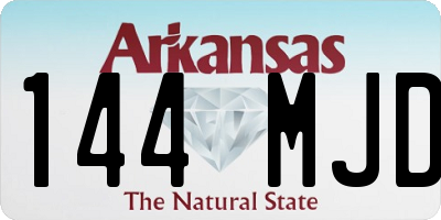 AR license plate 144MJD