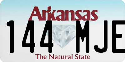 AR license plate 144MJE