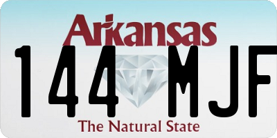 AR license plate 144MJF
