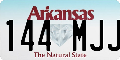 AR license plate 144MJJ