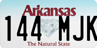 AR license plate 144MJK