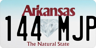 AR license plate 144MJP