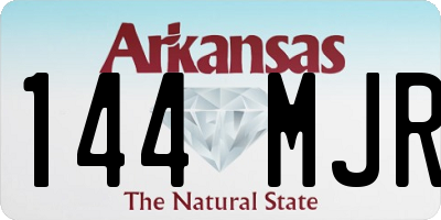 AR license plate 144MJR