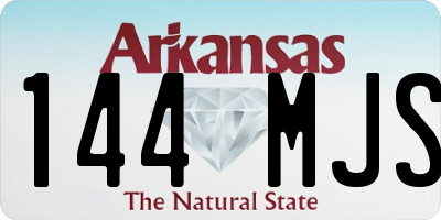 AR license plate 144MJS