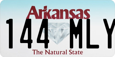 AR license plate 144MLY