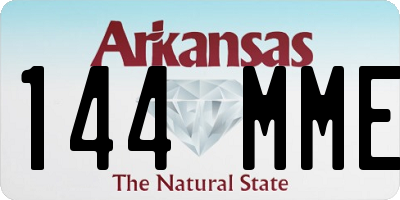 AR license plate 144MME