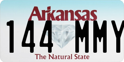 AR license plate 144MMY