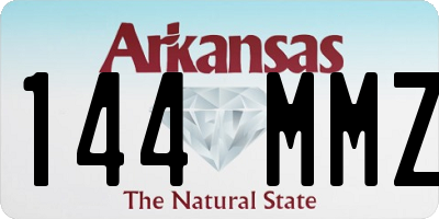 AR license plate 144MMZ