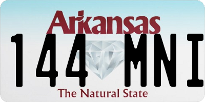 AR license plate 144MNI