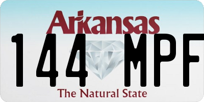 AR license plate 144MPF