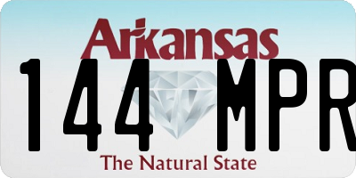AR license plate 144MPR
