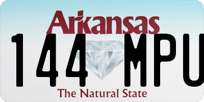 AR license plate 144MPU
