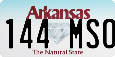 AR license plate 144MSO
