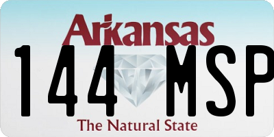 AR license plate 144MSP