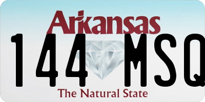 AR license plate 144MSQ
