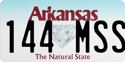 AR license plate 144MSS
