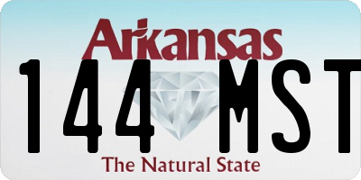AR license plate 144MST