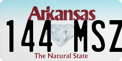 AR license plate 144MSZ